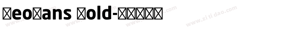 NeoSans Bold字体转换